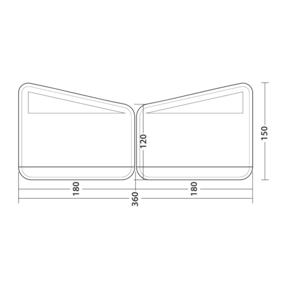 Outwell Windscreen Air Scalable 180 2 Outwell Windscreen Air Scalable 180 - Image 2