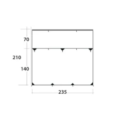 Outwell Hillcrest Tarp 11 Outwell Hillcrest Tarp -Outdoor Camping Discount 111403 hillcrest tarp drawing floorplan3