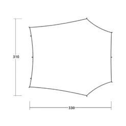 Outwell Canopy Tarp M -Outdoor Camping Discount 111435 canopy tarp m drawing floorplan3
