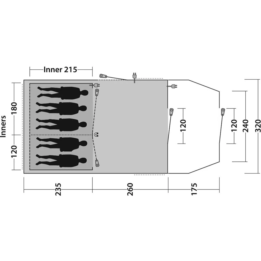 Outwell Phoenix 5 Tent (2025) 6 Outwell Phoenix 5 Tent (2025) - Image 6