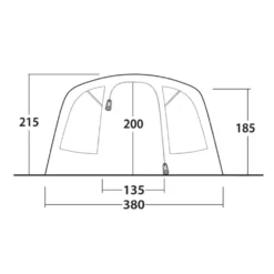 Outwell Colorado 6 Air Tent (2025) -Outdoor Camping Discount 111467 colorado 6 air drawing other4