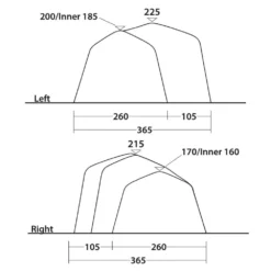 Outwell Hartford 6 Air Tent (2025) -Outdoor Camping Discount 111468 hartford 6 air drawing other4