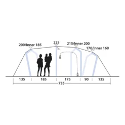 Outwell Hartford 6 Air Tent (2025) -Outdoor Camping Discount 111468 hartford 6 air drawing other6