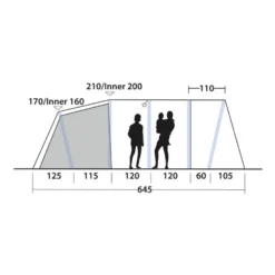 Outwell Tennessee 5 Air Tent (2025) 18 Outwell Tennessee 5 Air Tent (2025) -Outdoor Camping Discount 111469 tennessee 5 air drawing other4