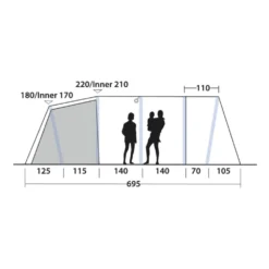 Outwell Tennessee 7 Air Tent (2025) -Outdoor Camping Discount 111471 tennessee 7 air drawing other4