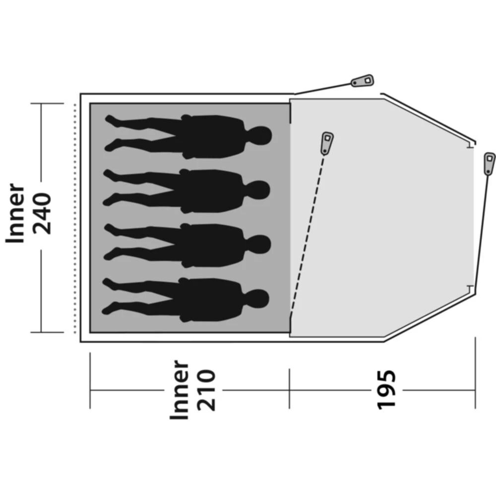 Outwell Earth 4 Plus Tent 3 Outwell Earth 4 Plus Tent - Image 3