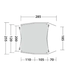 Outwell Dunecrest L Awning (2025) -Outdoor Camping Discount 111498 dunecrest l drawing floorplan3