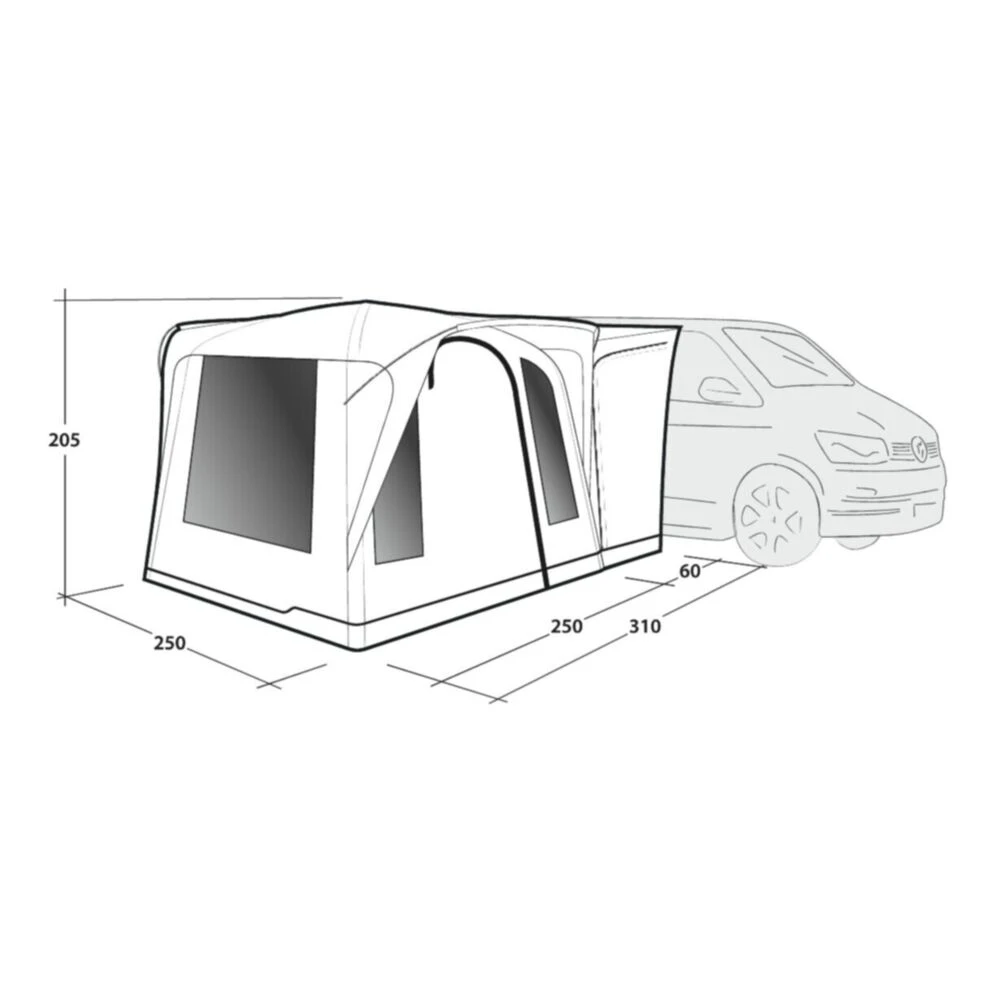 Outwell Daytona Air Awning (175-200cm) (2025) 7 Outwell Daytona Air Awning (175-200cm) (2025) - Image 7