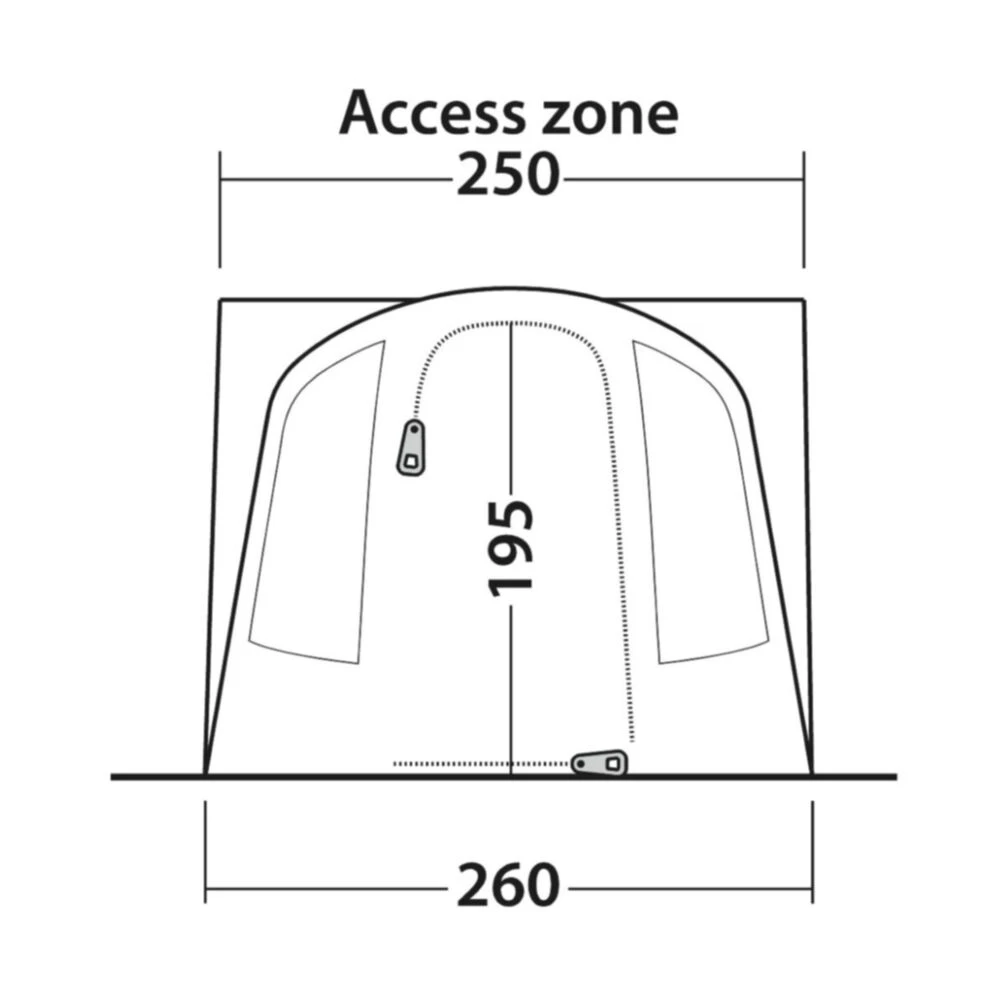 Outwell Santa Monica Air Awning (175-200cm) (2025) 5 Outwell Santa Monica Air Awning (175-200cm) (2025) - Image 5