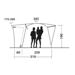 Outwell Pine Hills Awning (175-200cm) (2025) -Outdoor Camping Discount 111505 pine hills drawing other5