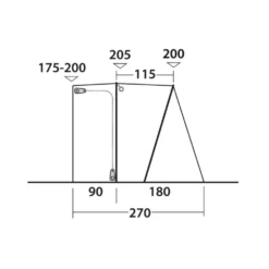 Outwell San Diego Awning (2025) -Outdoor Camping Discount 111506 san diego drawing other5