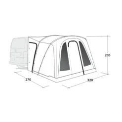 Outwell San Diego Awning (2025) -Outdoor Camping Discount 111506 san diego drawing perspective2