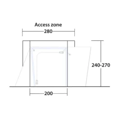 Outwell Tall Connection Jonesville 290/440SA -Outdoor Camping Discount 111507 tall connection jonesville 290 440sa drawing other4
