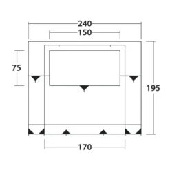 Outwell Backroads Awning Room (2025) -Outdoor Camping Discount 111508 backroads awning room drawing other4