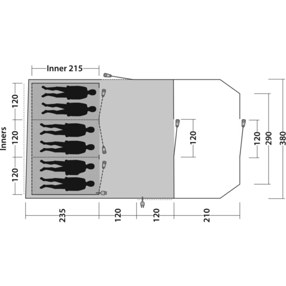 Outwell Carolina 6 Tent (2025) 3 Outwell Carolina 6 Tent (2025) - Image 3