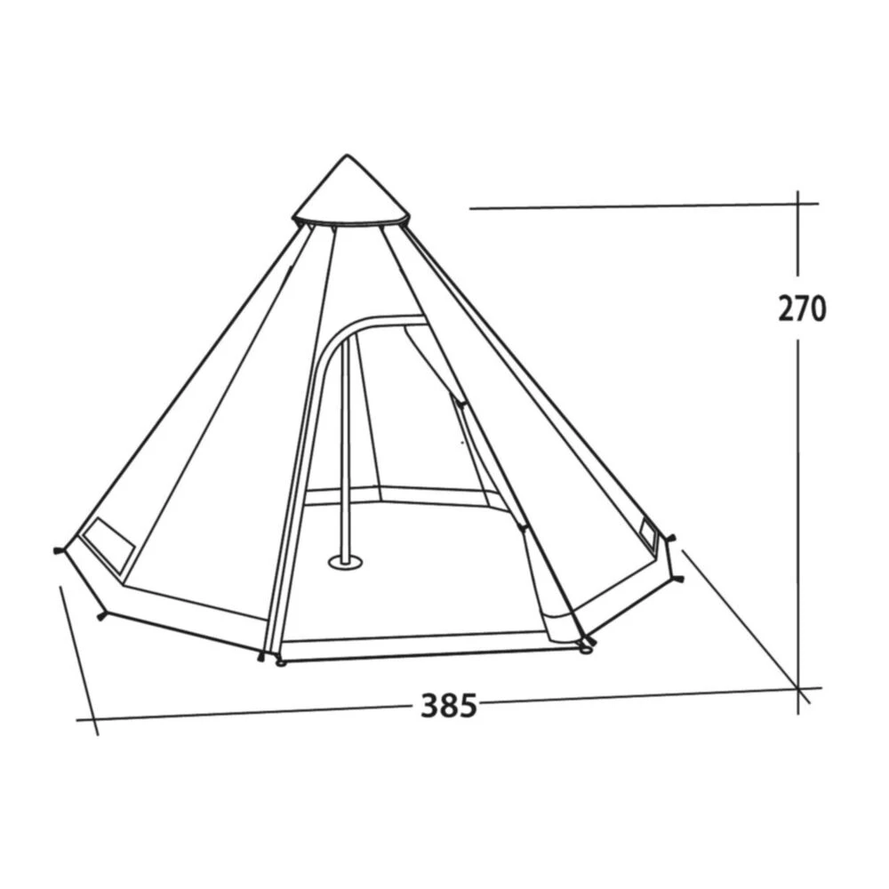 Easy Camp Moonlight Tipi Tent 2 Easy Camp Moonlight Tipi Tent - Image 2