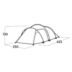 Easy Camp Hemsedal 4 Tent (2025) -Outdoor Camping Discount 120475 hemsedal 4 drawing perspective2