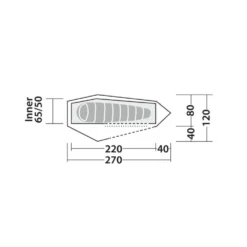 Robens Arrow Head 1 Tent -Outdoor Camping Discount 130272 arrow head drawing floorplan3 1