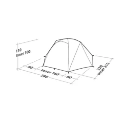 Robens Boulder 3 Tent (2024) -Outdoor Camping Discount 130344 boulder 3 drawing perspective2