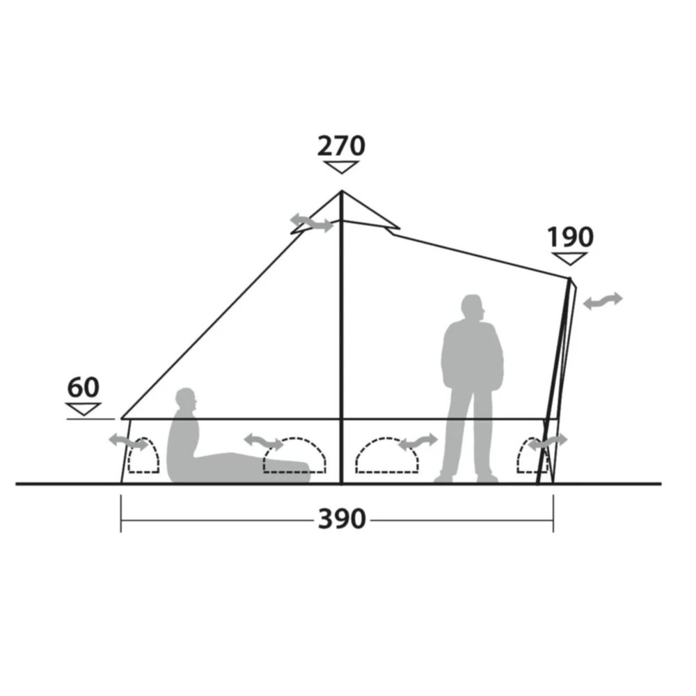 Outwell Robens Klondike Twin Tipi Tent (2023) 8 Outwell Robens Klondike Twin Tipi Tent (2023) - Image 8