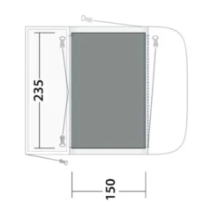 Outwell Newburg 160 Flat Woven Carpet 7 Outwell Newburg 160 Flat Woven Carpet -Outdoor Camping Discount 170864 flat woven carpet newburg 160 drawing floorplan2
