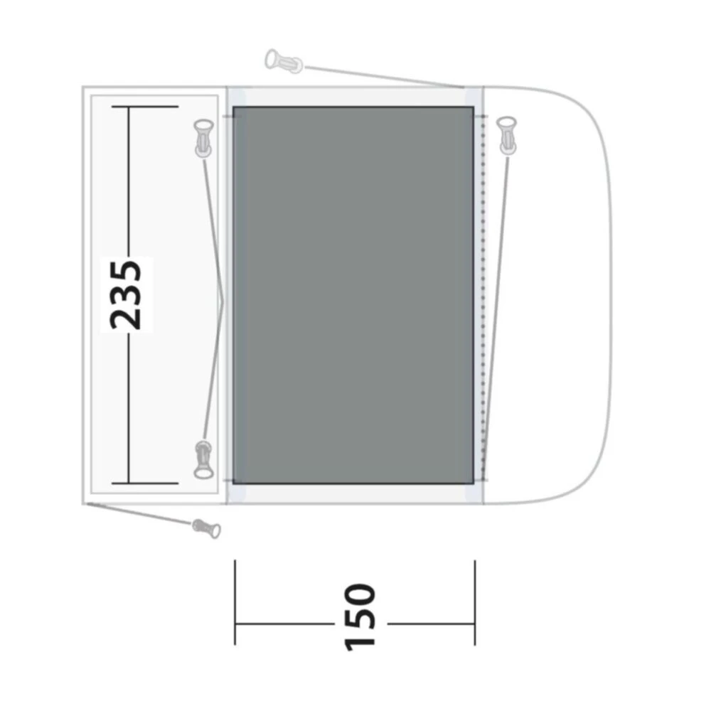 Outwell Newburg 160 Flat Woven Carpet 4 Outwell Newburg 160 Flat Woven Carpet - Image 4