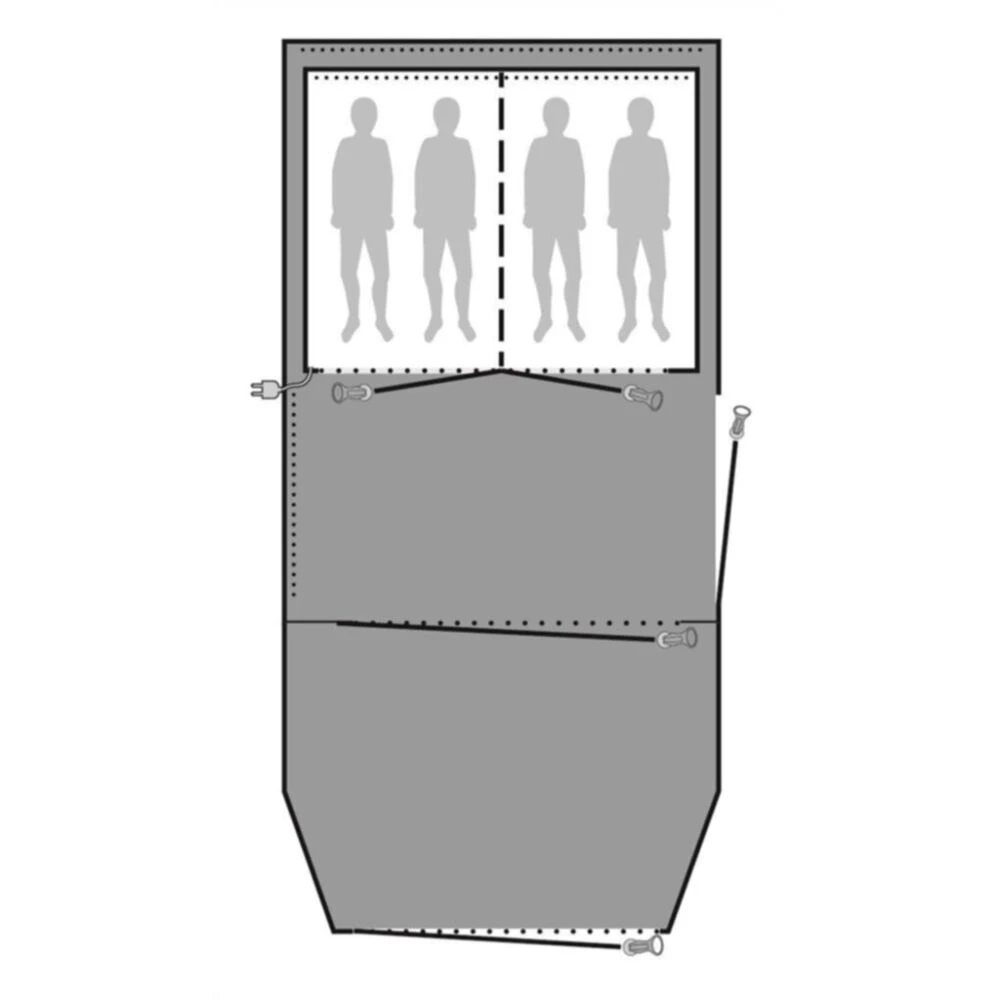Outwell Parkdale 4PA Footprint Groundsheet 2 Outwell Parkdale 4PA Footprint Groundsheet - Image 2