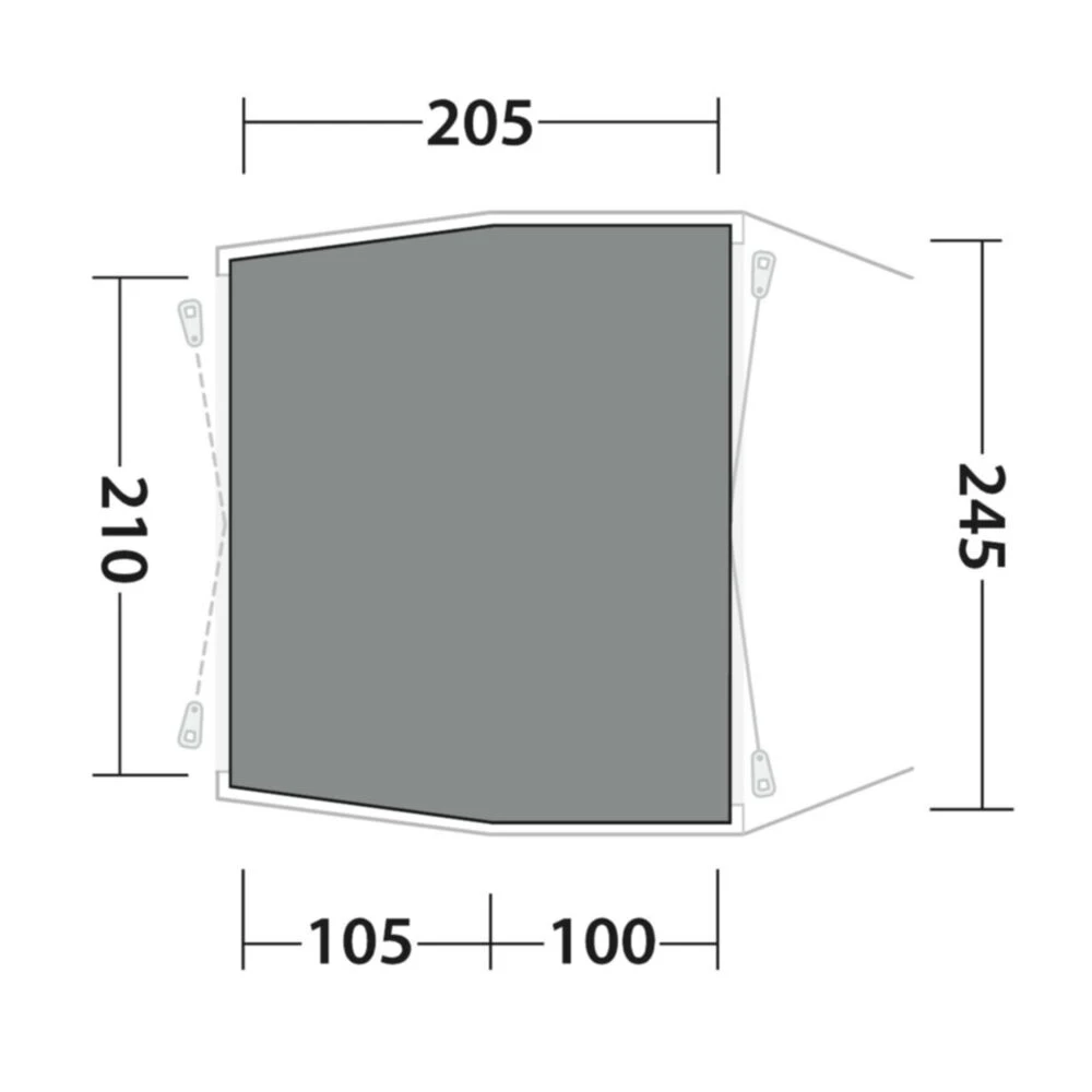 Outwell Cozy Carpet Dunecrest L (205 X 245cm) 2 Outwell Cozy Carpet Dunecrest L (205 X 245cm) - Image 2