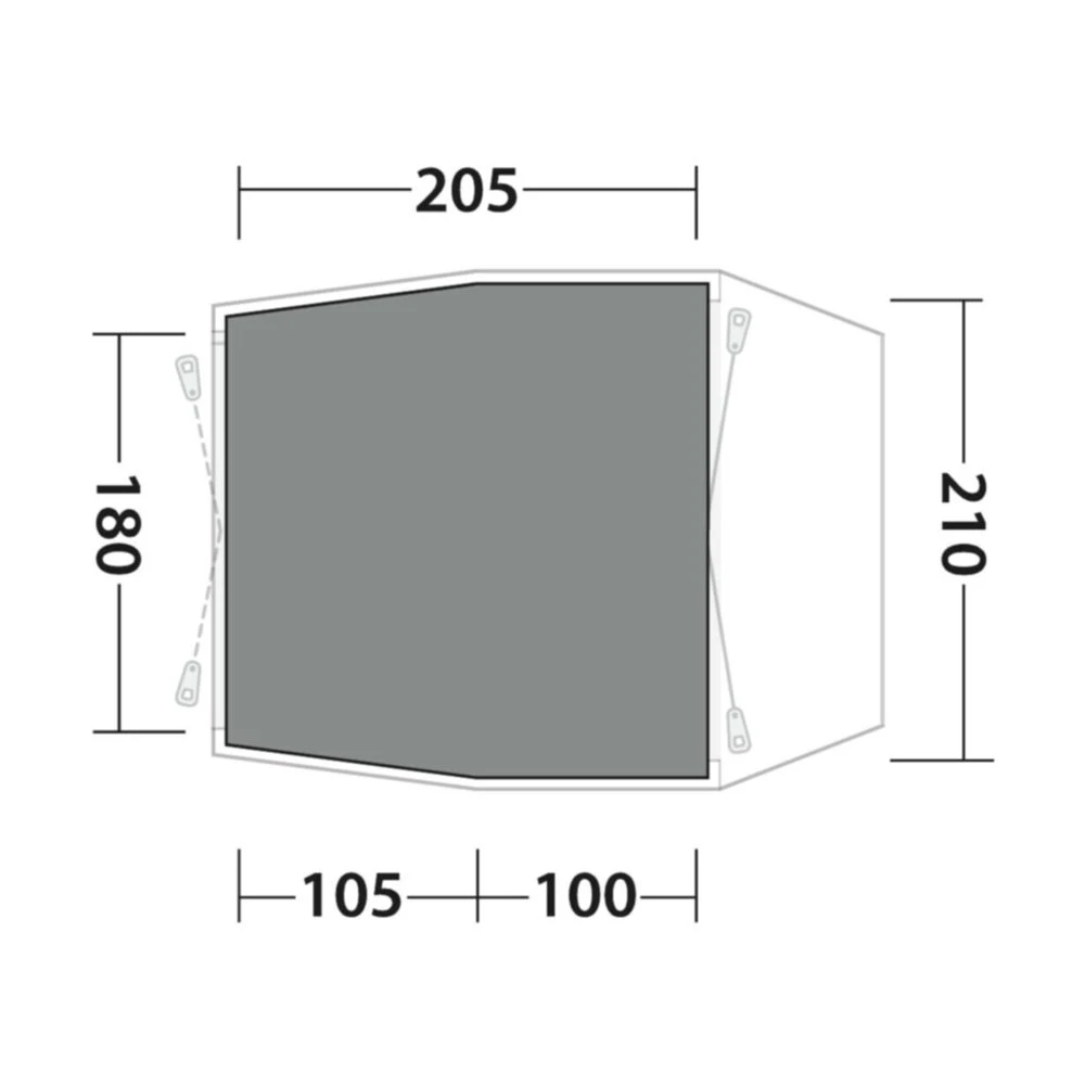 Outwell Cozy Carpet Dunecrest S (205 X 210cm) 2 Outwell Cozy Carpet Dunecrest S (205 X 210cm) - Image 2
