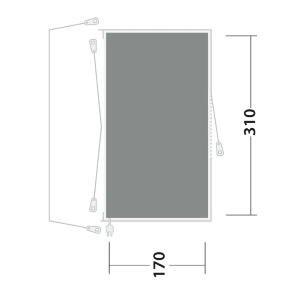 Outwell Cozy Carpet San Diego (170 X 310cm) 2 Outwell Cozy Carpet San Diego (170 X 310cm) - Image 2