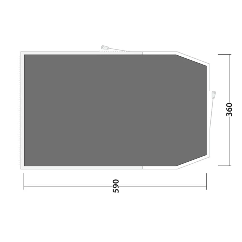 Outwell Rockwell 6 Footprint Groundsheet (590 X 360cm) 2 Outwell Rockwell 6 Footprint Groundsheet (590 X 360cm) - Image 2