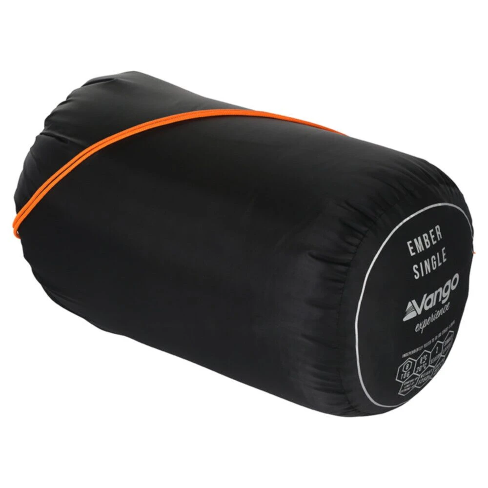 Vango Ember Single Sleeping Bag (Black) 3 Vango Ember Single Sleeping Bag (Black) - Image 3