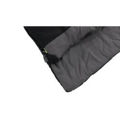 Outwell Celebration Lux Sleeping Bag (Black) -Outdoor Camping Discount 230360 celebration lux black left side zipper feature photo10