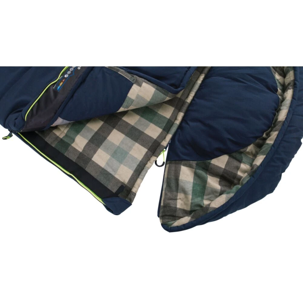 Outwell Camper Lux "L" Sleeping Bag Deep Blue 2 Outwell Camper Lux "L" Sleeping Bag Deep Blue - Image 2