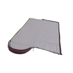 Outwell Campion Lux Sleeping Bag (Aubergine) -Outdoor Camping Discount 230397 campion lux aubergine left side zipper feature photo5