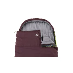 Outwell Campion Lux Sleeping Bag (Aubergine) -Outdoor Camping Discount 230397 campion lux aubergine left side zipper feature photo7