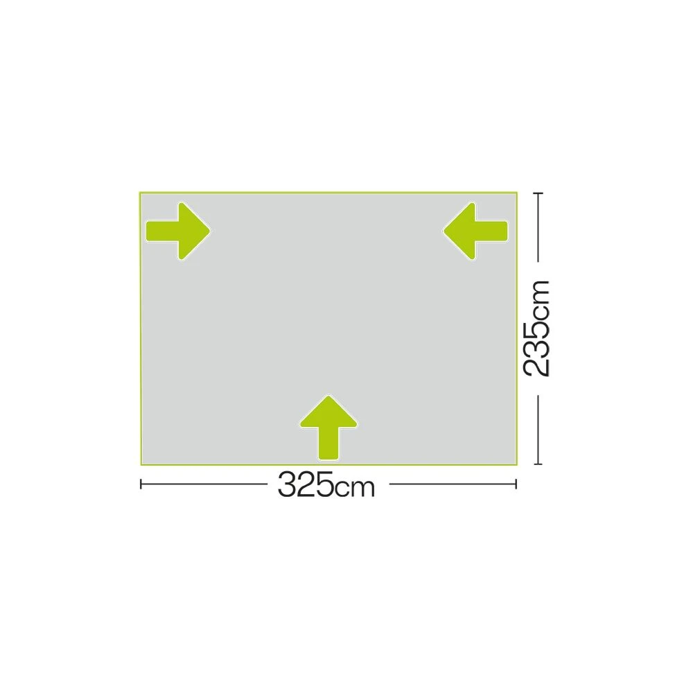 Quest Falcon Pro Air 325 Porch Caravan Awning 4 Quest Falcon Pro Air 325 Porch Caravan Awning - Image 4