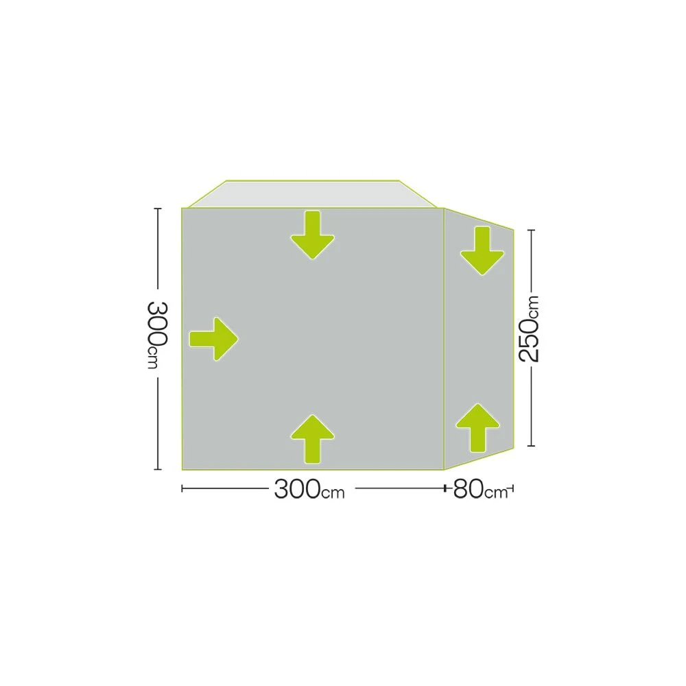 Quest Eagle Air Drive Away Awning (High: 240-270cm) 4 Quest Eagle Air Drive Away Awning (High: 240-270cm) - Image 4