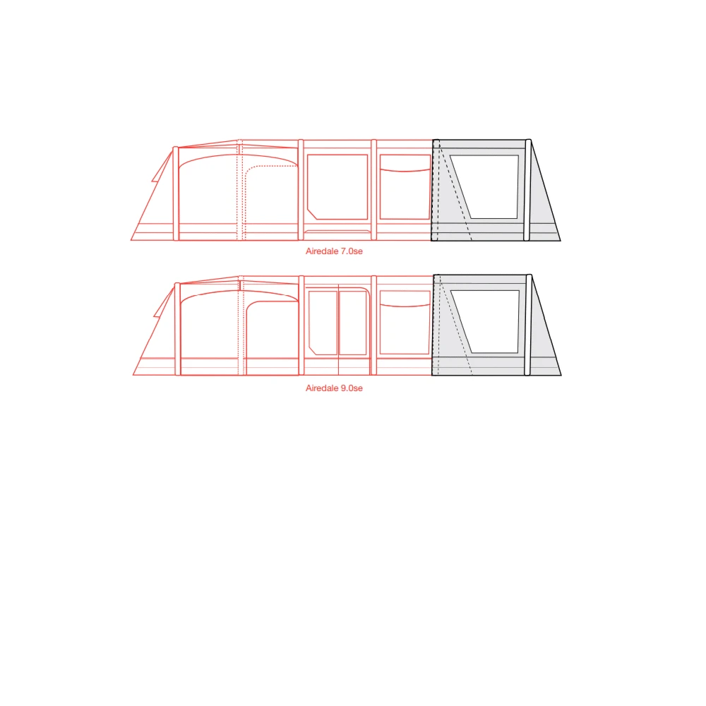 Outdoor Revolution Airedale 7.0se / 9.0se Front Porch Extension 2 Outdoor Revolution Airedale 7.0se / 9.0se Front Porch Extension - Image 2