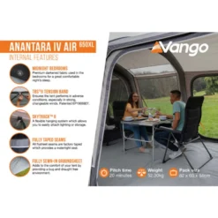 Vango Airbeam Vango Anantara IV 650xl Air Tent -Outdoor Camping Discount anantara iv air 650xl2 lowres