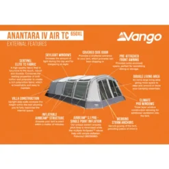 Vango Airbeam Vango Anantara IV TC 650xl Air Tent -Outdoor Camping Discount anantara iv air tc 650xl lowres