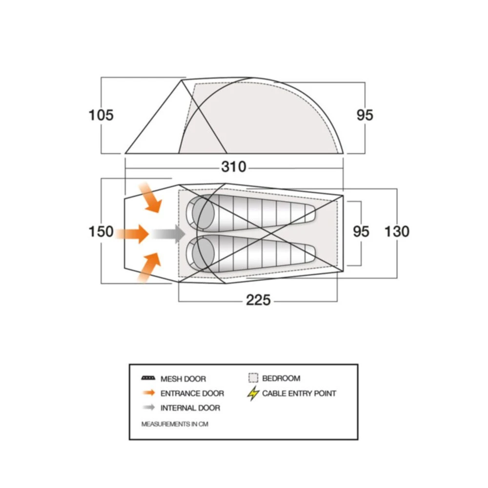 Vango Apex Geo 200 Tent 2 Vango Apex Geo 200 Tent - Image 2