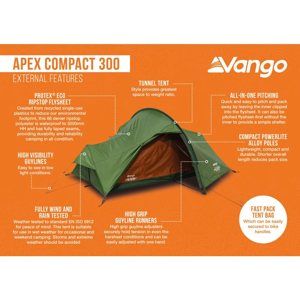 Vango Apex Compact 300 Tent (2025) 15 Vango Apex Compact 300 Tent (2025) - Image 15