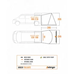 Vango Arden Tailgate Awning (2025) 22 Vango Arden Tailgate Awning (2025) -Outdoor Camping Discount arden tailgate floorplan low res