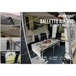 Vango Airbeam Vango Balletto Air 330 Elements ProShield Caravan Awning (2024) 13 Vango Airbeam Vango Balletto Air 330 Elements ProShield Caravan Awning (2024) -Outdoor Camping Discount balletto air 330 eps lf2