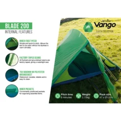 Vango Blade 200 Tent 23 Vango Blade 200 Tent -Outdoor Camping Discount blade 2002