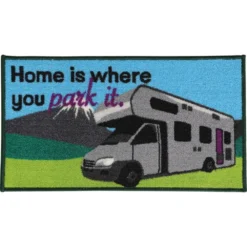 Quest Home Is Where You Park It Motor Home Mat