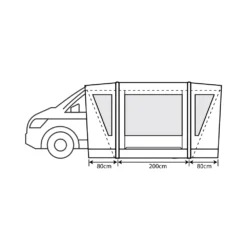Outdoor Revolution Cayman Combo Air Mid Driveaway Awning (210-255cm) 16 Outdoor Revolution Cayman Combo Air Mid Driveaway Awning (210-255cm) -Outdoor Camping Discount cayman combo 3