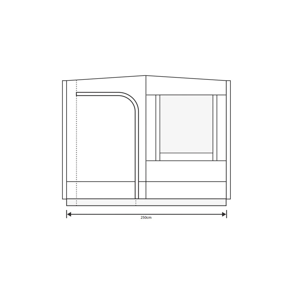Outdoor Revolution Cayman Sun Canopy Front Panel 2 Outdoor Revolution Cayman Sun Canopy Front Panel - Image 2