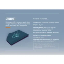 Vango Airbeam Vango Tacoma 400 Poled Tent Package (incl Footprint) -Outdoor Camping Discount family sentinel fabric infographic low res